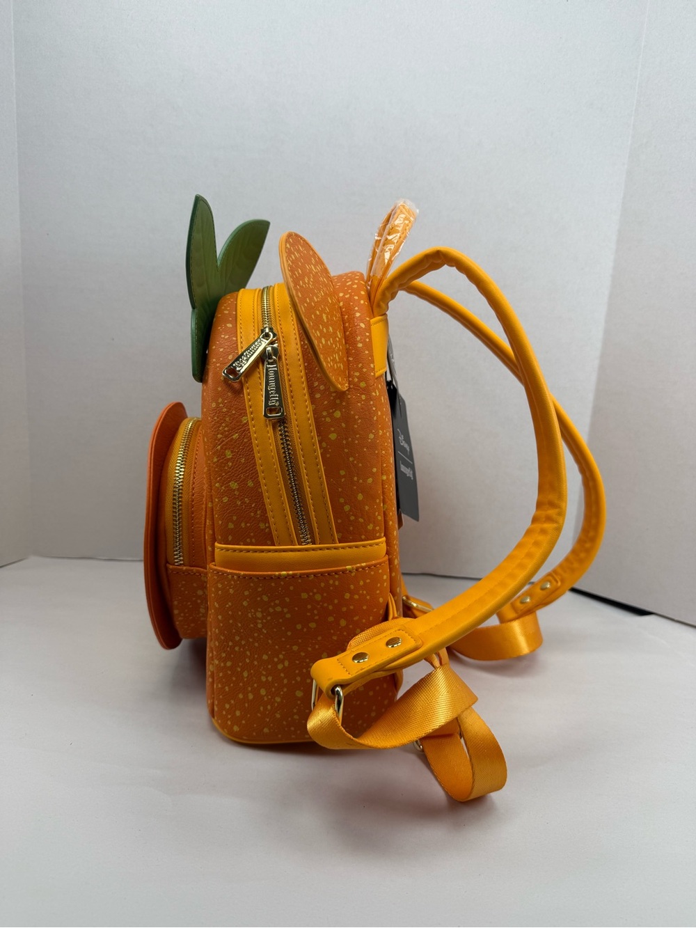 Loungefly Disney Minnie Mouse Orange Ears Orange Scented Mini Backpack & Coin - Picture 14 of 14